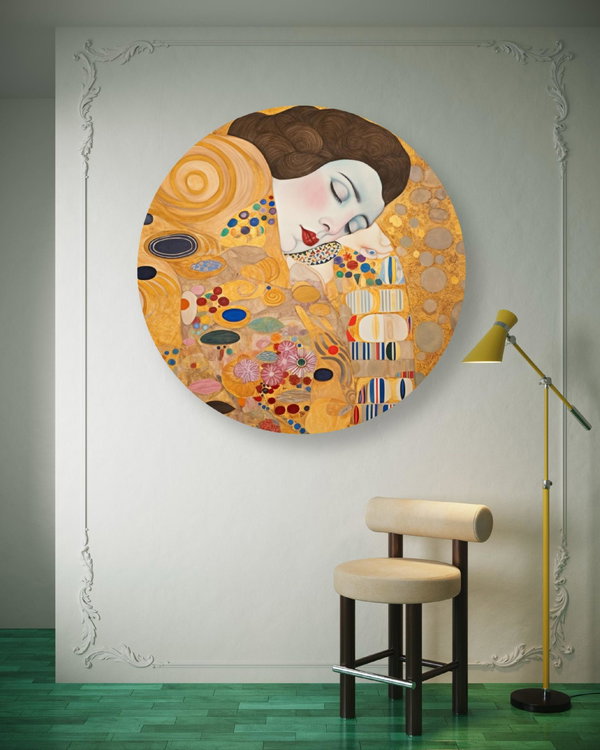 Rundes Bild 'Embrace in Art'