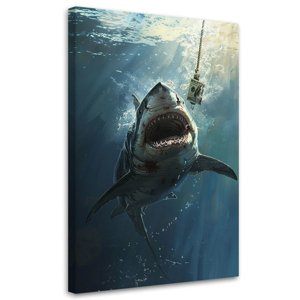 Kunstdruck auf Leinwand 'Money Bait'