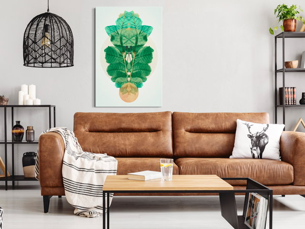 Kunstdruck auf Leinwand 'Mint of Egypt Vertical'