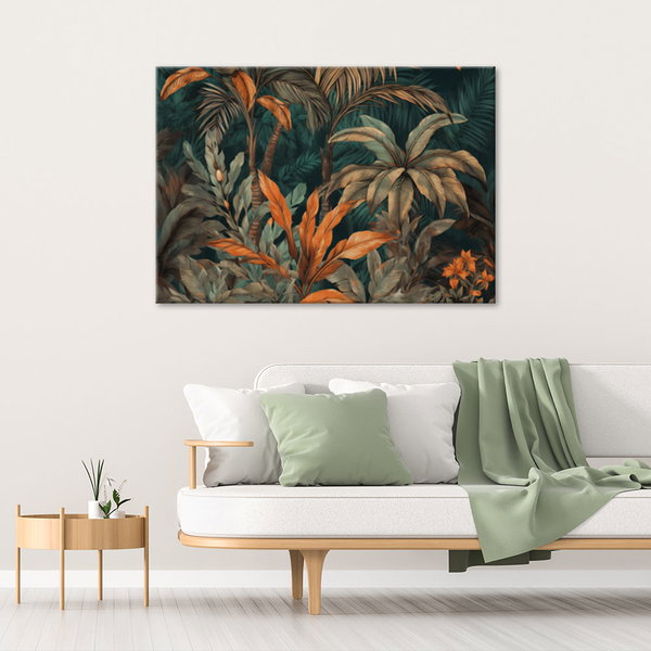 Kunstdruck auf Leinwand 'Autumn Jungle Foliage 3'