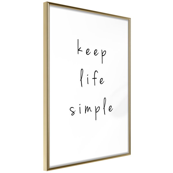 Poster 'Keep Life Simple'