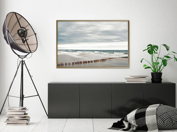 Poster 'Chilly Morning at the Seaside'