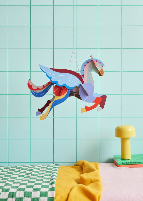 Hängende Deko 'Leuchtender Pegasus'