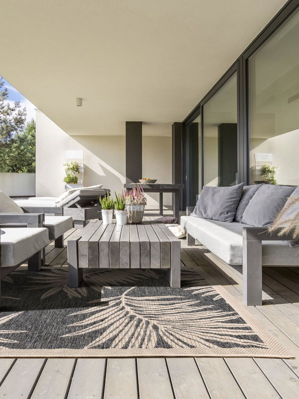 Design In- &amp; Outdoor-Läufer River Blau