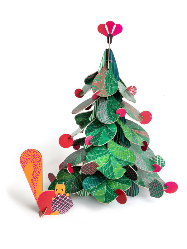 Papiersculpturen 'Tree &amp; Squirrel Set'