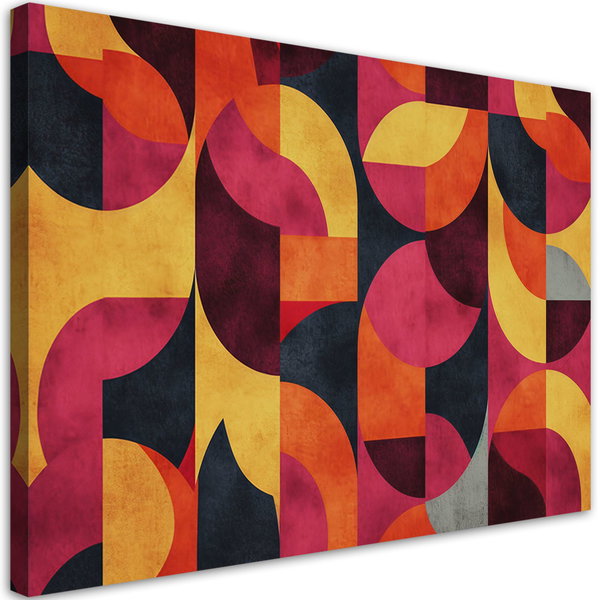 Kunstdruck auf Leinwand 'Vibrant Mosaic'