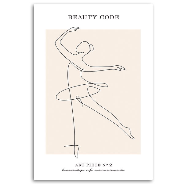 Kunstdruck auf Leinwand 'Beauty of Movement'