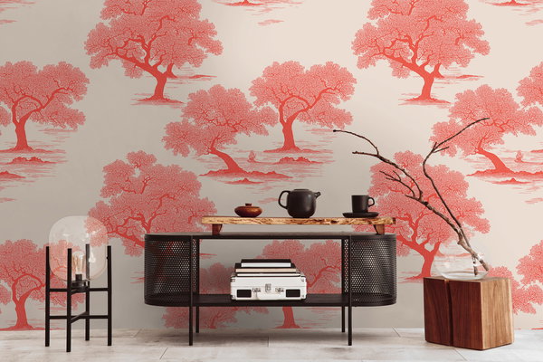 Tapete 'Tranquil Trees' 159x280cm