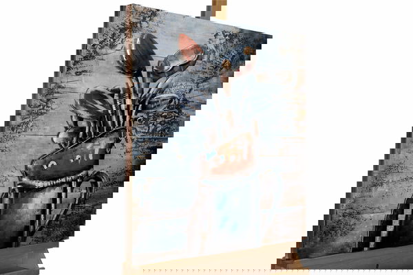 Traditionellt konstverk av trä