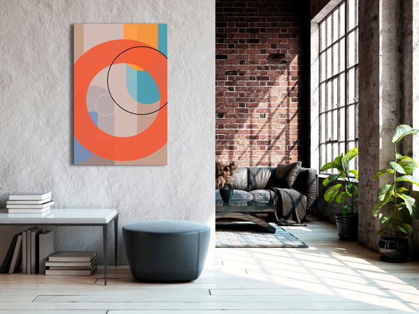 Kunstdruck auf Leinwand 'Orange Chocolate Vertical'