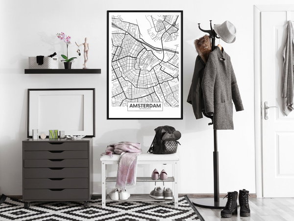 Poster 'City map: Amsterdam'