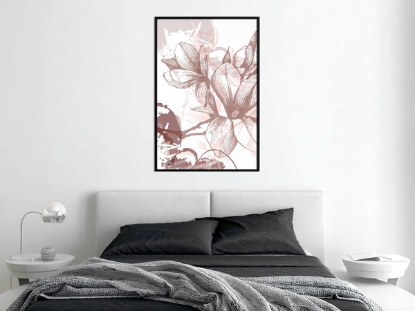 Poster 'Drawn Flower'