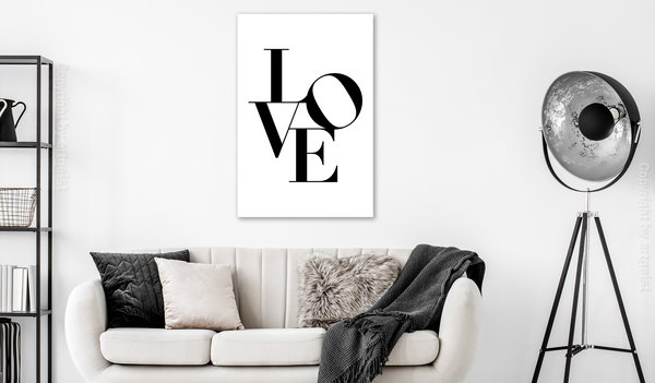 Kunstdruck auf Leinwand 'Twisted Love Vertical'