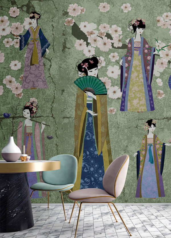 Tapete 'Kimono 1' 500x270cm