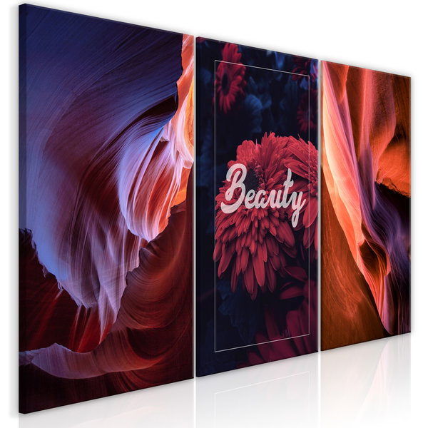 Art print on canvas 'Beauty of Canyons (3 Parts)'