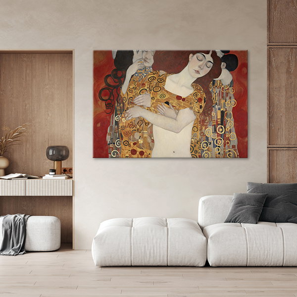 Kunstdruck auf Leinwand 'Klimt - People 2'