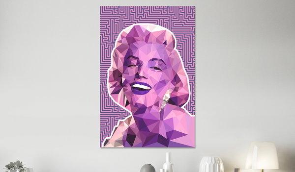 Kunstdruck auf Leinwand 'Monroe Vertical'