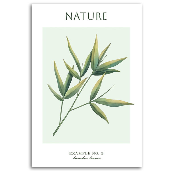 Kunstdruck auf Leinwand 'Bamboo Leaves'