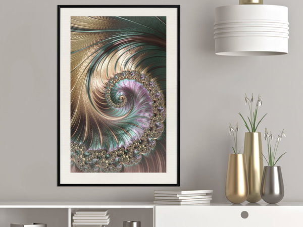 Poster 'Iridescent Spiral'