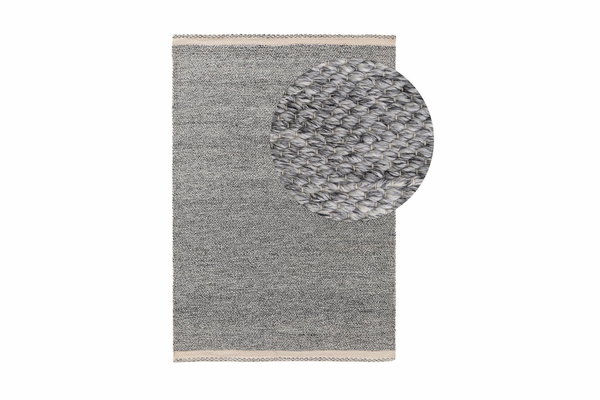 Design Teppich aus recyceltem Material Kiah Grau