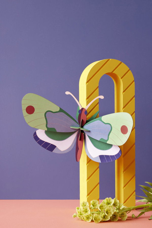 Wanddeko Papier 'Waldschmetterling'