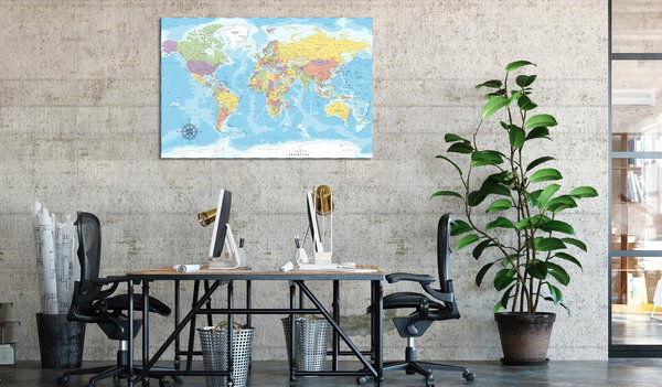 Kunstdruck auf Leinwand 'Beauty of the Globe Wide'