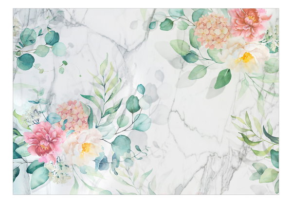 Papel pintado 'Flowery Marble'