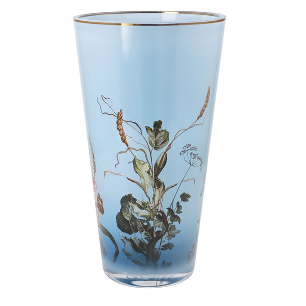 Vaso di vetro 'Sommerblumen' di Jan Davidsz de Heem 11x20x11cm