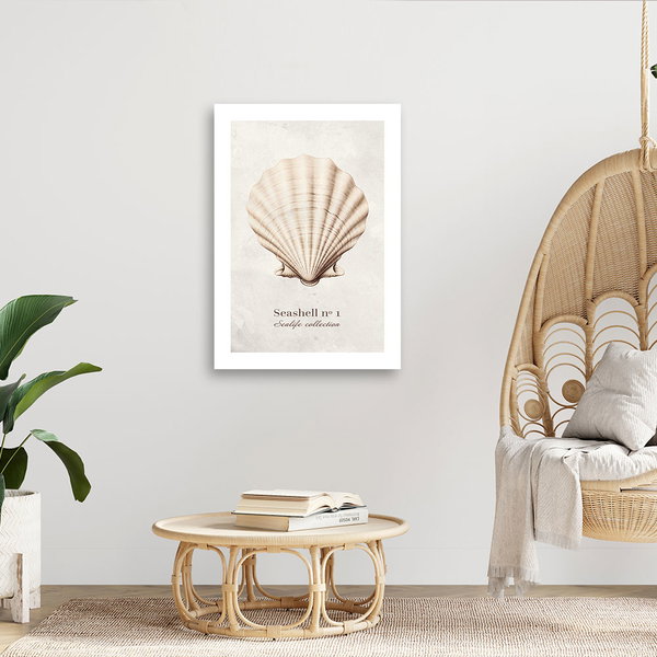 Kunstdruck auf Leinwand 'Seashell #1'