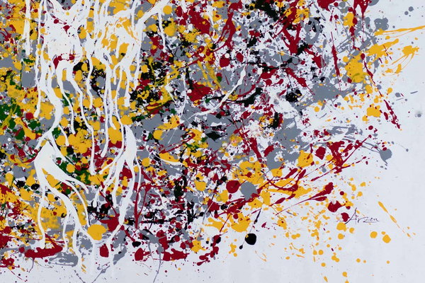 Pintura aplicada con generosidad