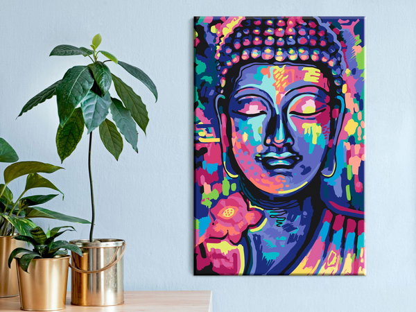 Malen nach Zahlen für Erwachsene 'Buddha's Crazy Colors'