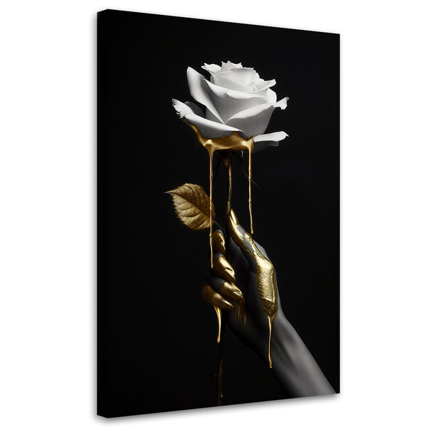 Kunstdruck auf Leinwand 'Golden Elegance 6'