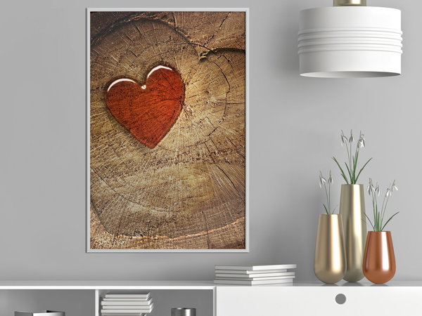 Poster 'Carved Heart'