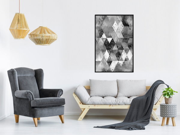 Poster 'Abstract Diamonds'