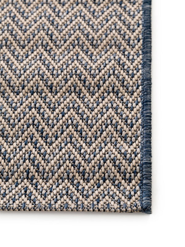 Design In- &amp; Outdoor-Teppich River Beige/Blau