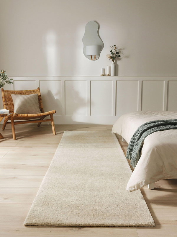 Design Wollteppich Bent Beige