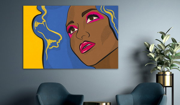Kunstdruck auf Leinwand 'Surprised Eliza Wide'