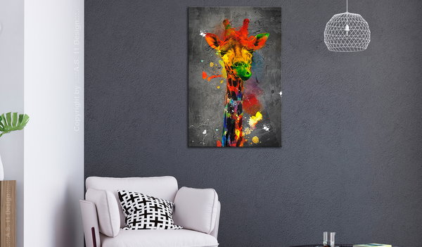 Kunstdruck auf Leinwand 'On the Height Vertical'