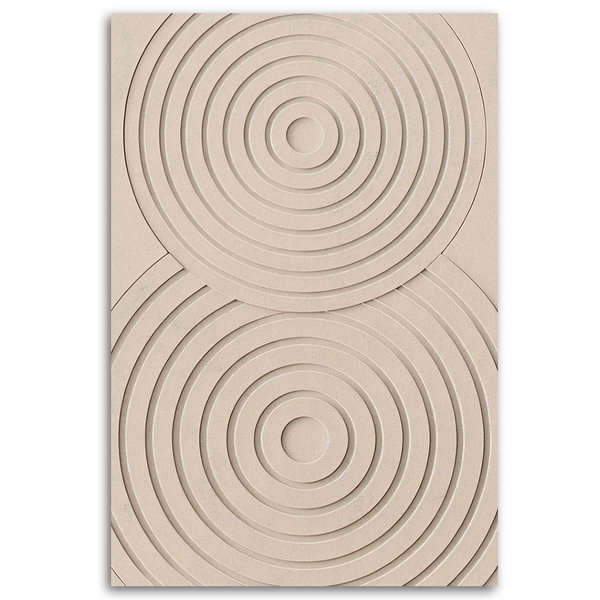 Kunstdruck auf Leinwand 'Concentric Harmony'