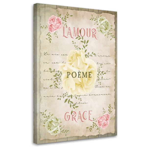Kunstdruck auf Leinwand 'L'amour Grace'