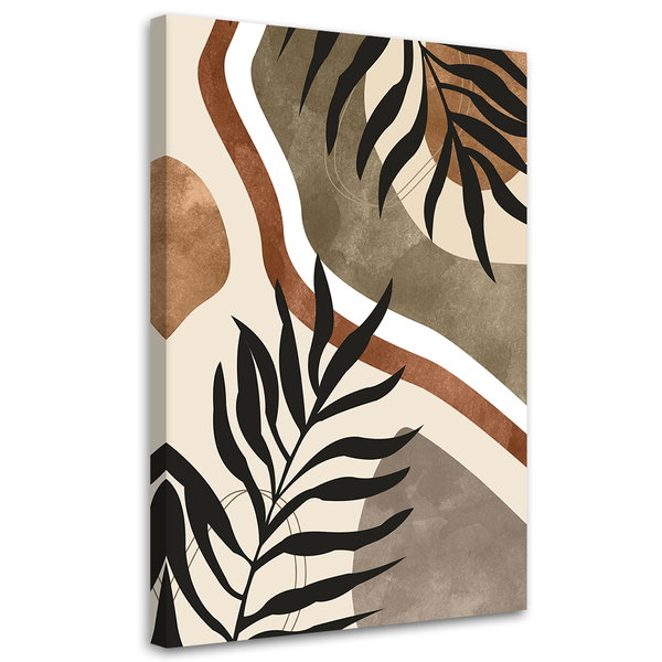 Kunstdruck auf Leinwand 'Botanical Leaf Pattern 1'