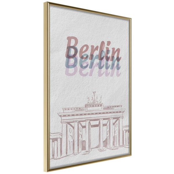 Poster 'Pastel Berlin'