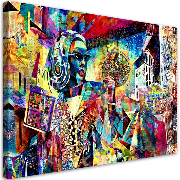 Kunstdruck auf Leinwand 'Urban Awakening in Color 4'