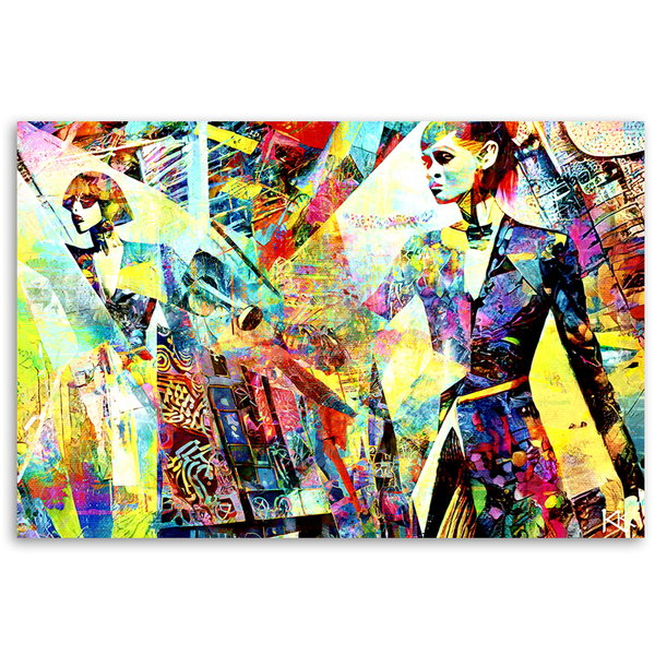 Kunstdruck auf Leinwand 'Urban Awakening in Color 3'