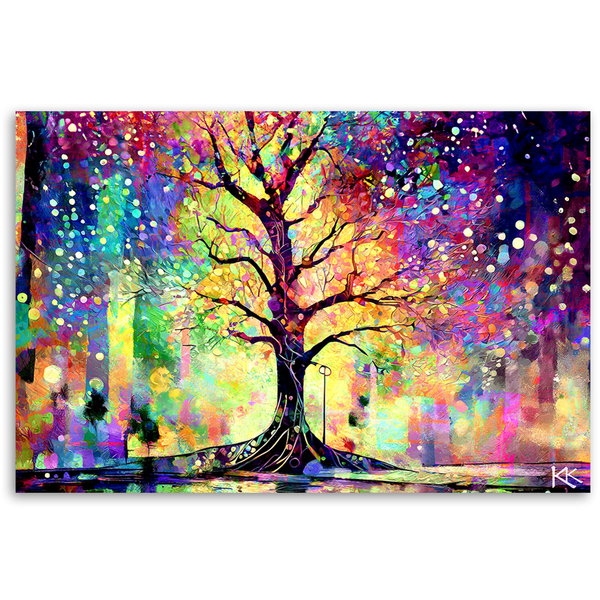 Kunstdruck auf Leinwand 'Urban Kaleidoscope of Life 3'