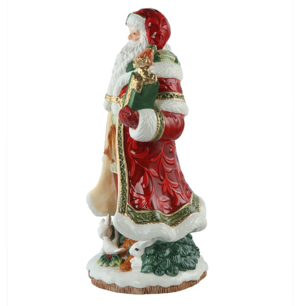 Porcelanowa figura 'Santa with Gift' autorstwa Goebel 15,5x32,5x17,5cm