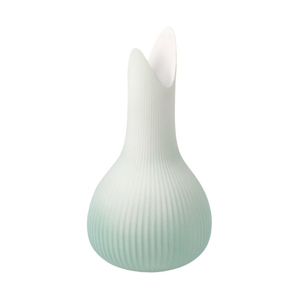Porzellan Vase 'Serene Peak Raindrop' von Gabriele Strehle 8x15x8cm