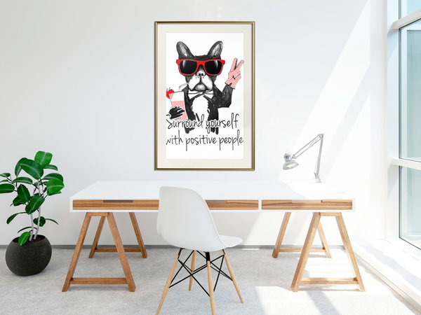 Poster 'Surround Yourself With Positive People'