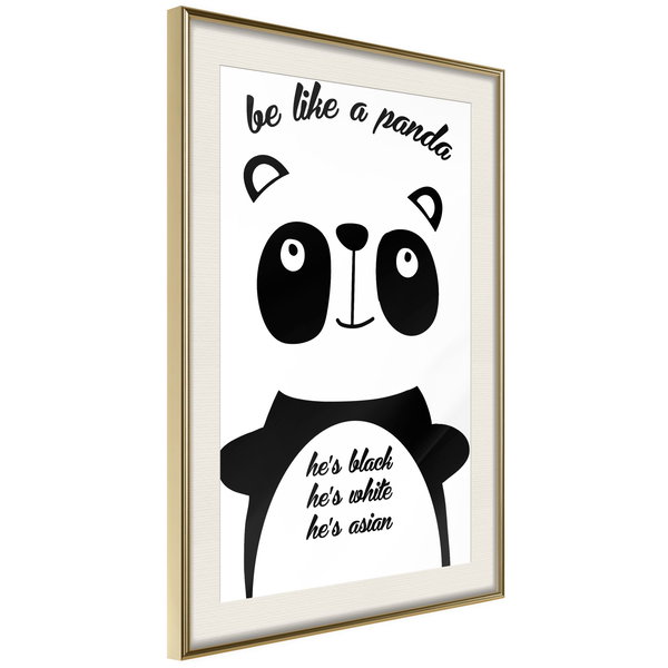 Poster 'Be Like a Panda'