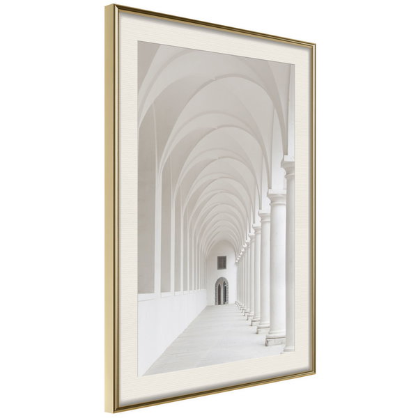 Poster 'White Colonnade'